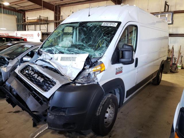 3C6TRVDG9KE524532 - 2019 RAM PROMASTER WHITE photo 2