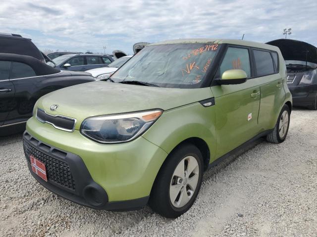 KNDJN2A27E7712893 - 2014 KIA SOUL GREEN photo 2