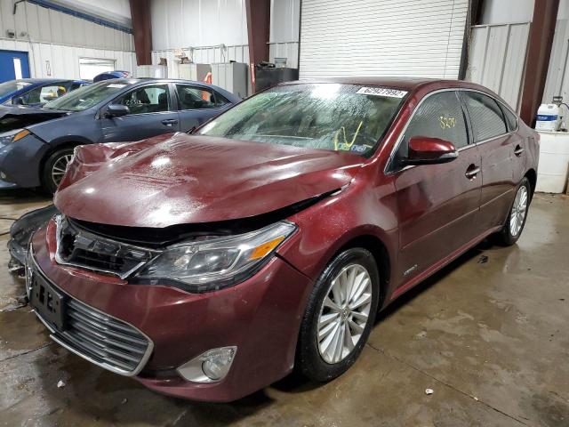 4T1BD1EB4DU001482 - 2013 TOYOTA AVALON HYB BURGUNDY photo 2