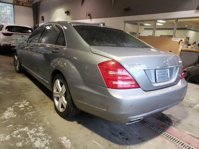 WDDNG9EB5CA465247 - 2012 MERCEDES-BENZ S 550 4MAT GRAY photo 3