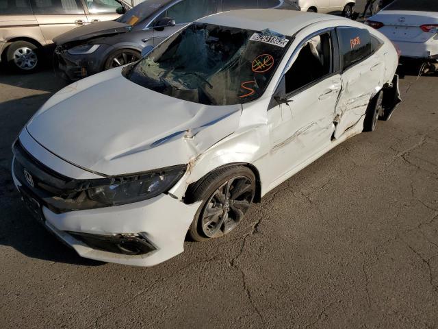 19XFC2F81ME203048 - 2021 HONDA CIVIC SPOR WHITE photo 1