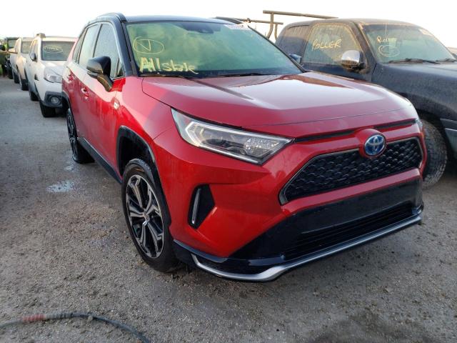 JTMEB3FVXMD074934 - 2021 TOYOTA RAV4 PRIME RED photo 1