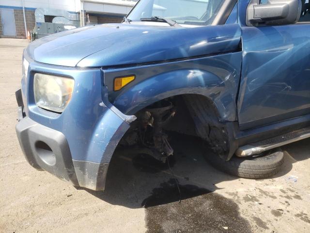 5J6YH28777L005367 - 2007 HONDA ELEMENT EX BLUE photo 9