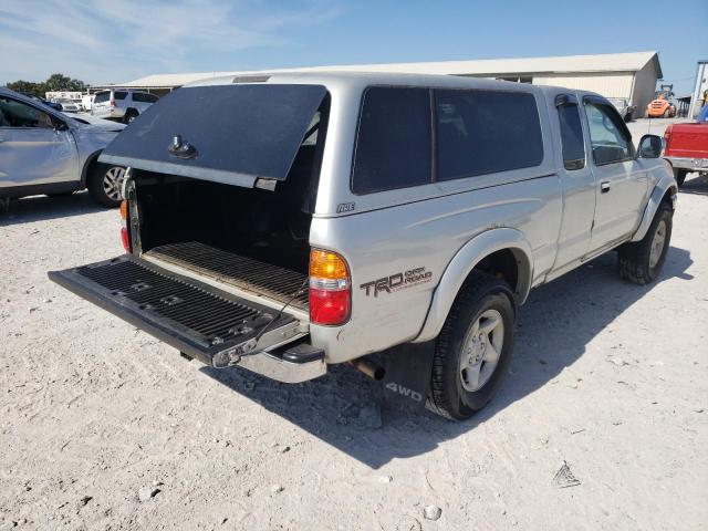 5TEWN72N01Z801171 - 2001 TOYOTA TACOMA XTR SILVER photo 4