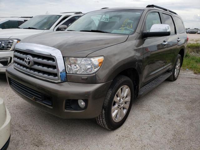 5TDYY5G11AS029934 - 2010 TOYOTA SEQUOIA PL BROWN photo 2