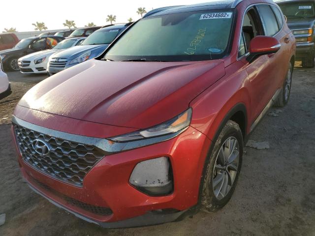 5NMS53AD5LH298126 - 2020 HYUNDAI SANTA FE L RED photo 2