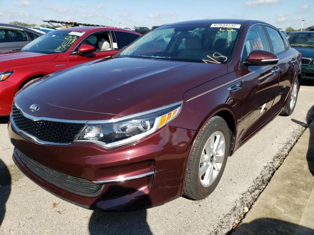 5XXGT4L38HG135627 - 2017 KIA OPTIMA LX BURGUNDY photo 2