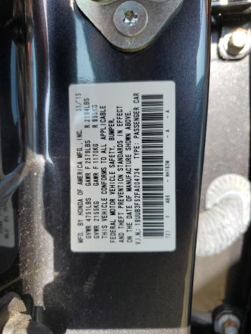 19UUB3F52FA004734 - 2015 ACURA TLX TECH GRAY photo 10