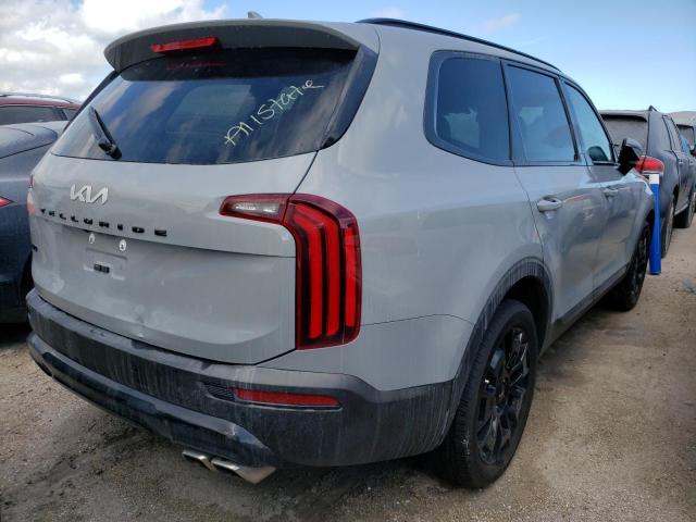 5XYP5DHCXNG236940 - 2022 KIA TELLURIDE GRAY photo 4