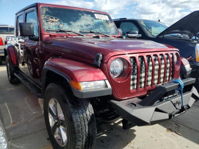 1C6JJTAG4ML532801 - 2021 JEEP GLADIATOR BURGUNDY photo 1