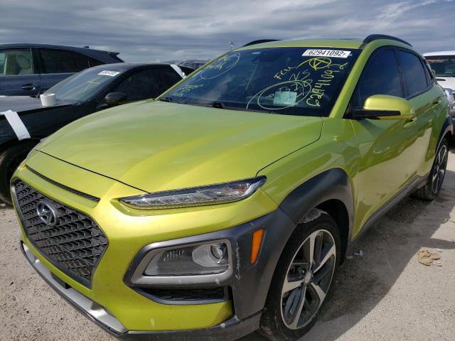 KM8K53A50KU202740 - 2019 HYUNDAI KONA ULTIM GREEN photo 2