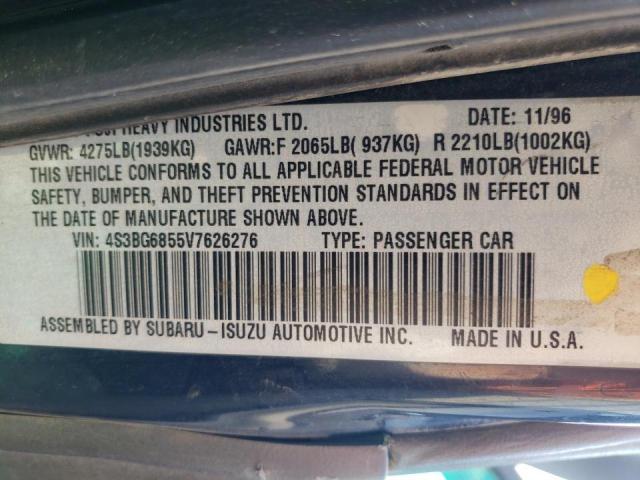 4S3BG6855V7626276 - 1997 SUBARU LEGACY OUT SILVER photo 10