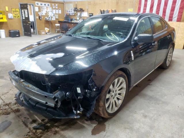 1LNHM94R39G620801 - 2009 LINCOLN MKS BLACK photo 2