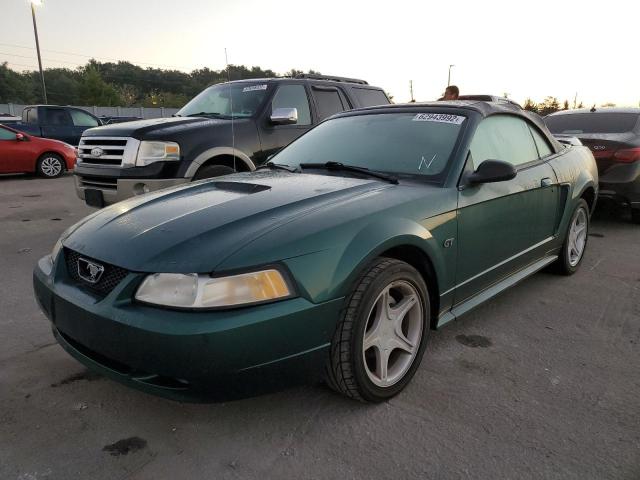 1FAFP45X7YF292571 - 2000 FORD MUSTANG GT GREEN photo 2