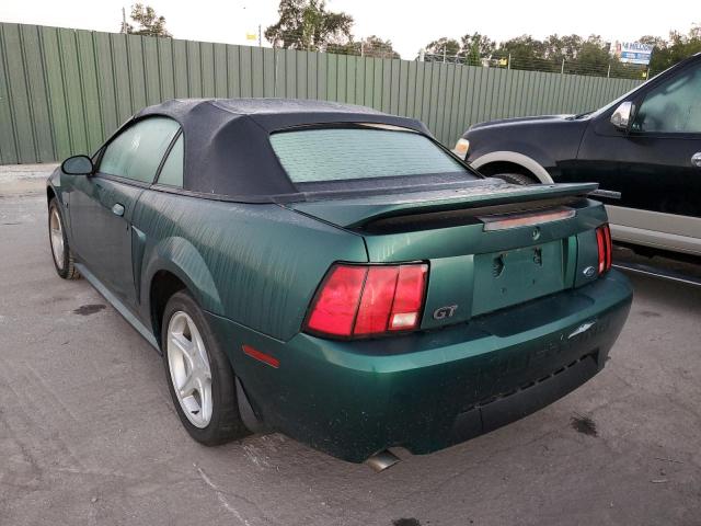 1FAFP45X7YF292571 - 2000 FORD MUSTANG GT GREEN photo 3