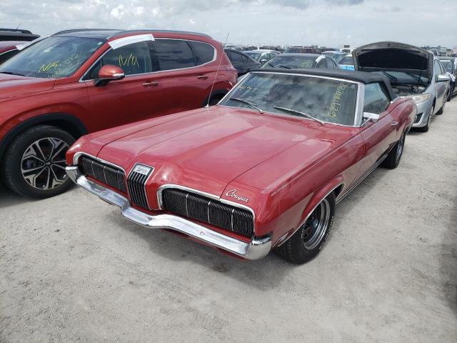 0F92H563277 - 1970 MERCURY COUGAR RED photo 2