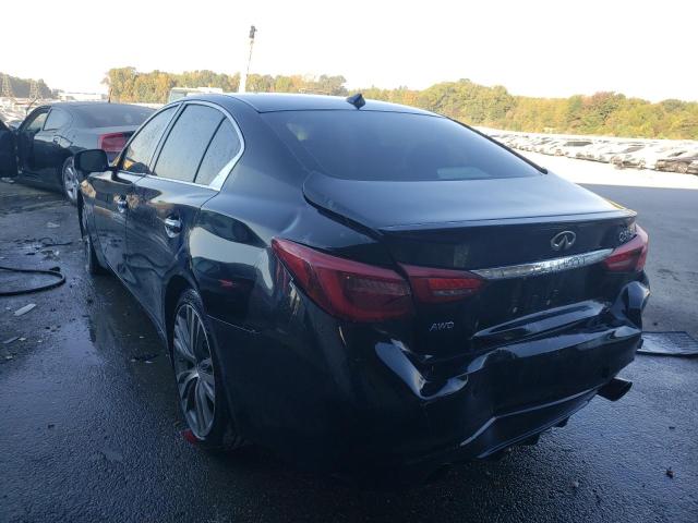 JN1EV7AR5JM442878 - 2018 INFINITI Q50 LUXE BLACK photo 3