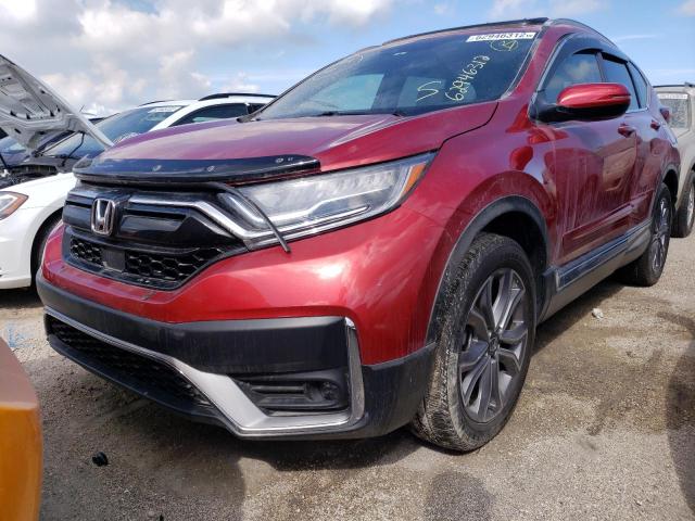 5J6RW2H95LL031150 - 2020 HONDA CR-V TOURI RED photo 2