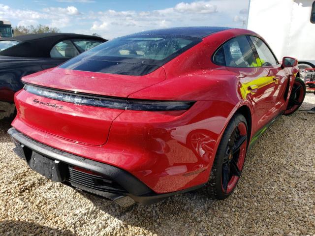 WP0AC2Y10LSA72879 - 2020 PORSCHE TAYCAN TUR RED photo 4