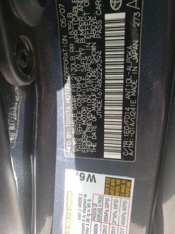 JTKDE167480229394 - 2008 SCION TC GRAY photo 10