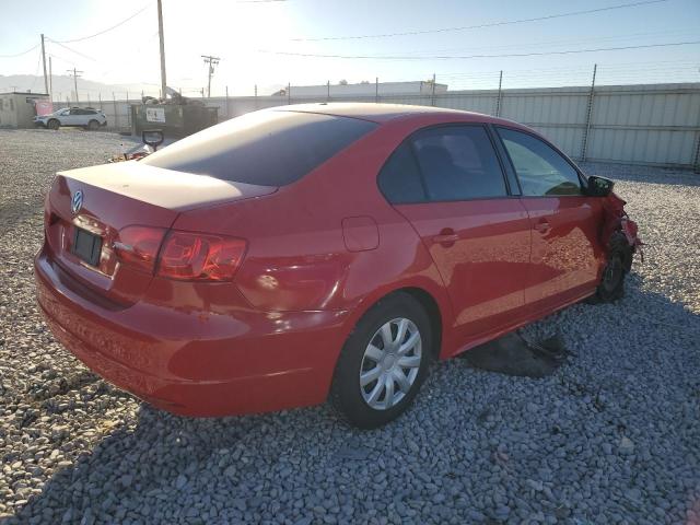 3VW2K7AJ9BM394890 - 2011 VOLKSWAGEN JETTA BASE 红色 照片 4