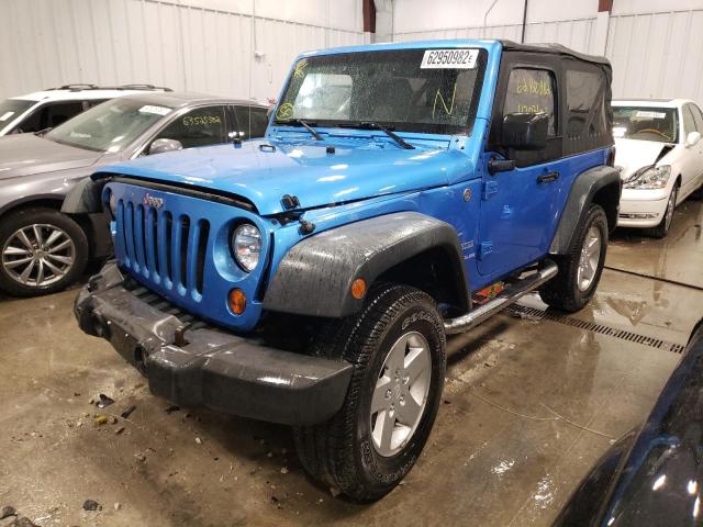 1J4AA2D1XAL136954 - 2010 JEEP WRANGLER S BLUE photo 2