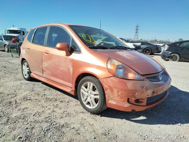 JHMGD38667S051481 - 2007 HONDA FIT S ORANGE photo 1