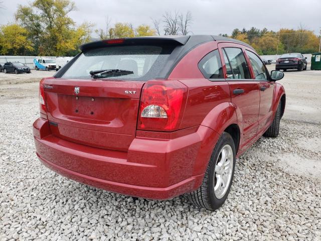 1B3HB48B47D591660 - 2007 DODGE CALIBER SX RED photo 4