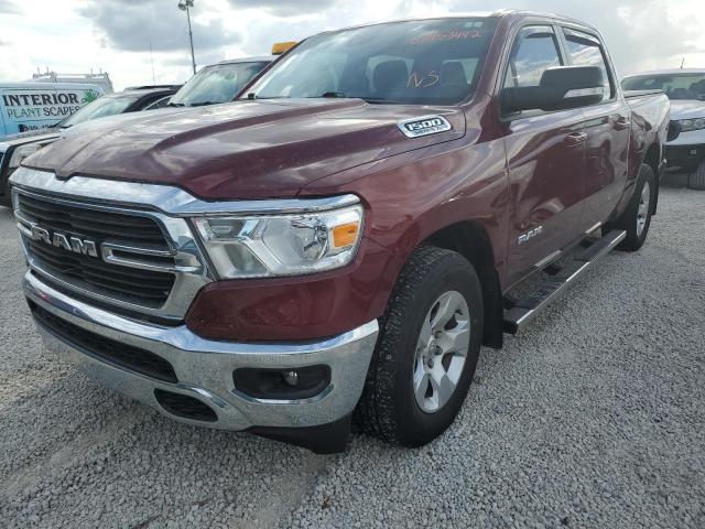 1C6RREFT7MN574638 - 2021 RAM 1500 BIG H BURGUNDY photo 2