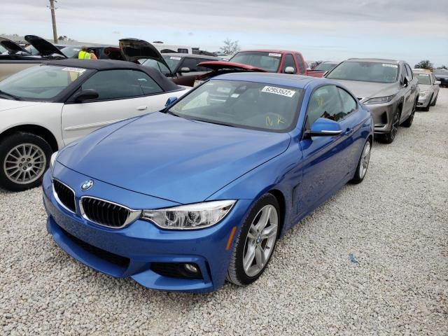 WBA4R7C57HK679558 - 2017 BMW 430I BLUE photo 2