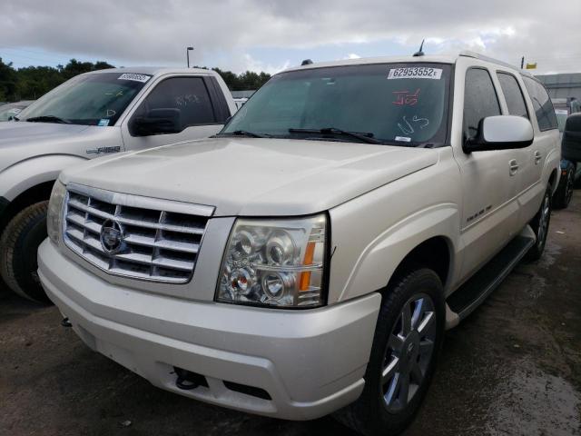 3GYFK66N05G169555 - 2005 CADILLAC ESCALADE E WHITE photo 2