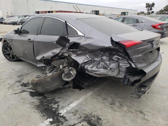 19XFC2F84KE210203 - 2019 HONDA CIVIC SPOR GRAY photo 9