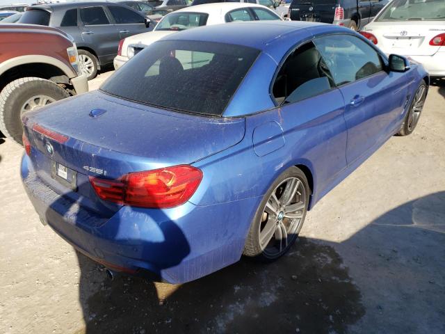 WBA3T3C50G5A42226 - 2016 BMW 435 I BLUE photo 4