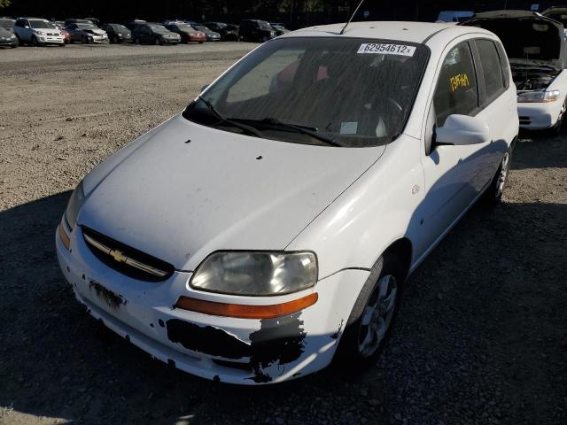 KL1TD666X8B235500 - 2008 CHEVROLET AVEO BASE WHITE photo 2