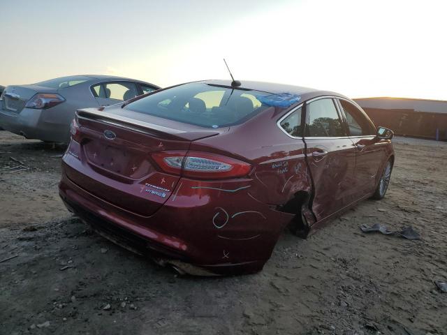 3FA6P0RU9ER289243 - 2014 FORD FUSION TIT RED photo 4