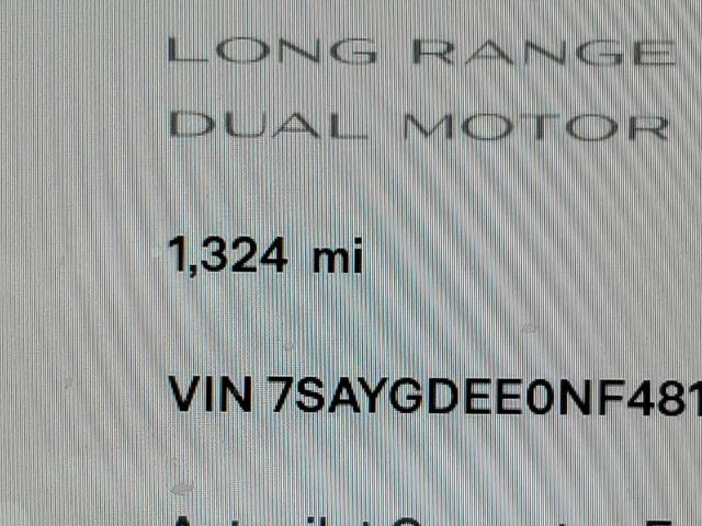 7SAYGDEE0NF481406 - 2022 TESLA MODEL Y Синий фото 9