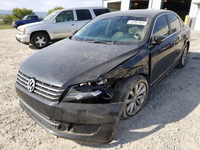 1VWCH7A32CC029829 - 2012 VOLKSWAGEN PASSAT SEL BLACK photo 2