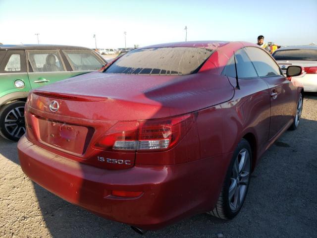 JTHFF2C26C2523533 - 2012 LEXUS IS 250 RED photo 4