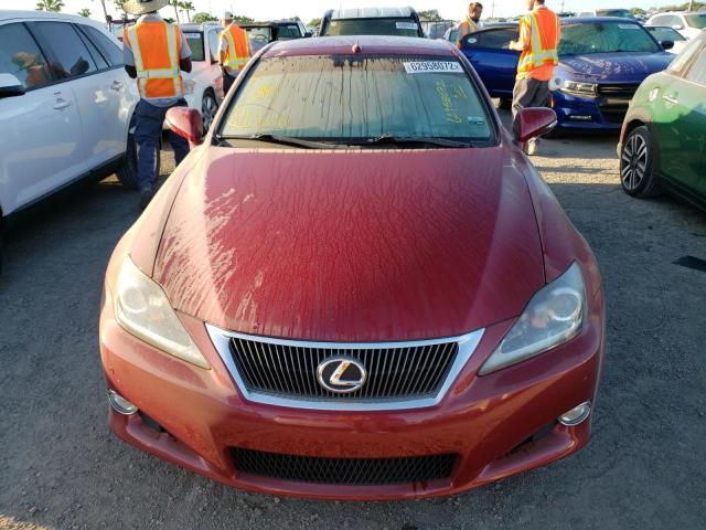 JTHFF2C26C2523533 - 2012 LEXUS IS 250 RED photo 9