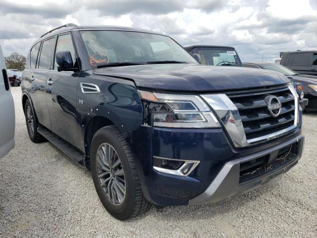 JN8AY2BC4M9147766 - 2021 NISSAN ARMADA SL BLUE photo 1