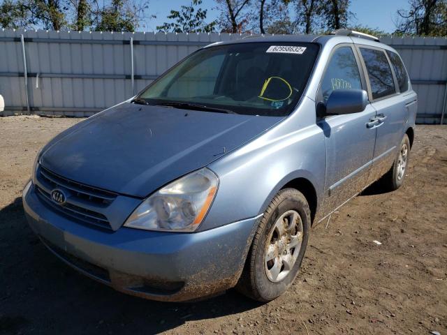 KNDMB133296320972 - 2009 KIA SEDONA BLUE photo 2