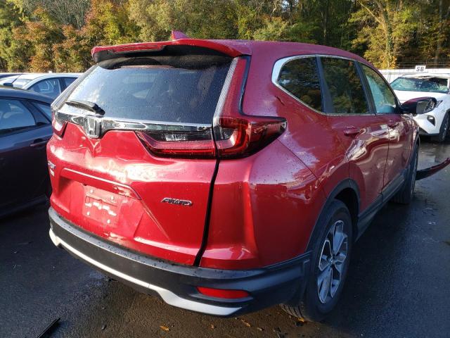 2HKRW2H86NH610264 - 2022 HONDA CR-V EXL RED photo 4