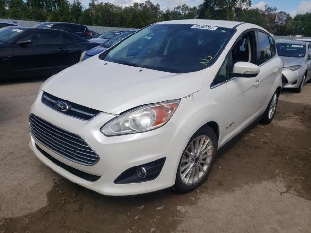 1FADP5BU7DL533774 - 2013 FORD C-MAX SEL WHITE photo 2