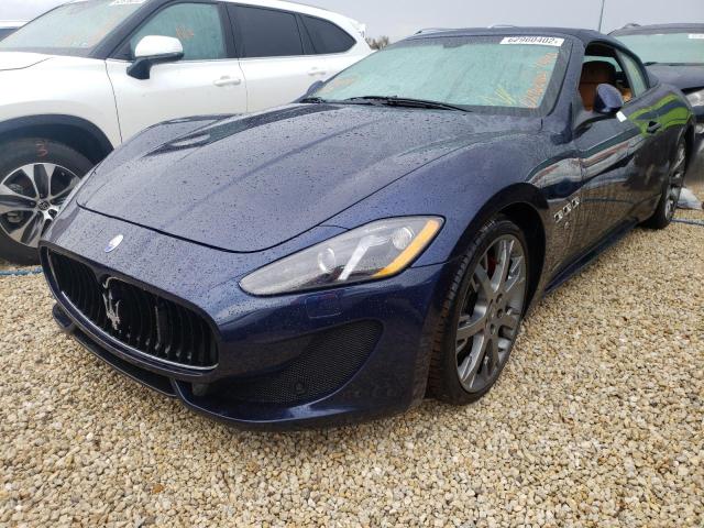 ZAM45VMA0E0113100 - 2014 MASERATI GRANTURISM BLUE photo 2