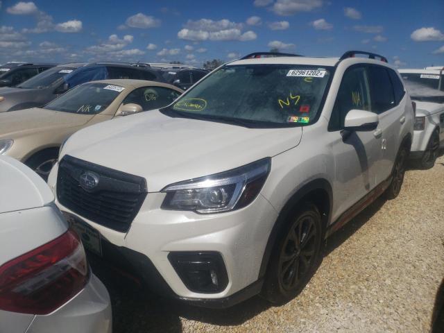 JF2SKAKC6KH520726 - 2019 SUBARU FORESTER S WHITE photo 2