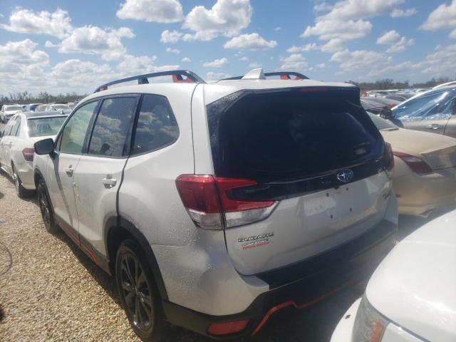 JF2SKAKC6KH520726 - 2019 SUBARU FORESTER S WHITE photo 3