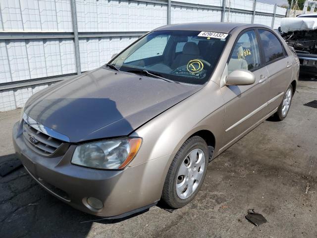 KNAFE121445037209 - 2004 KIA SPECTRA LX TAN photo 2