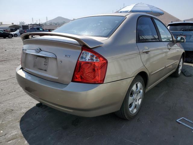 KNAFE121445037209 - 2004 KIA SPECTRA LX TAN photo 4