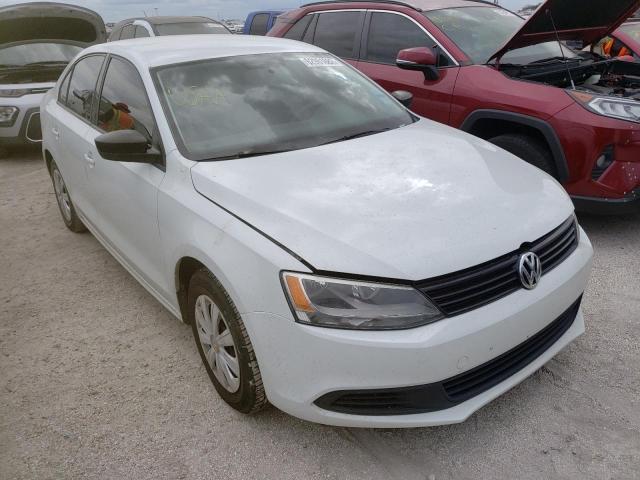 3VW2K7AJ9EM434048 - 2014 VOLKSWAGEN JETTA BASE WHITE photo 1