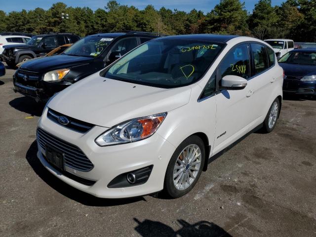 1FADP5BU1DL501368 - 2013 FORD C-MAX SEL WHITE photo 2